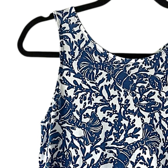 LILY PULITZER | NWOT KRISTEN FLOUNCE DRESS KRILLEN IT NAVY & WHITE | EXTRA SMALL - Picture 3 of 12